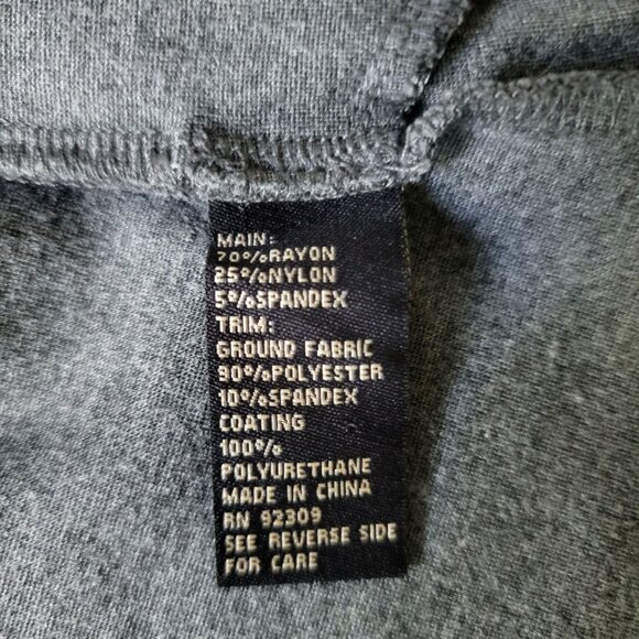 DG2 Diane Gilman Womens S Asymmetrical Cardigan Faux Leather Trim Grey Stretch - Picture 8 of 13